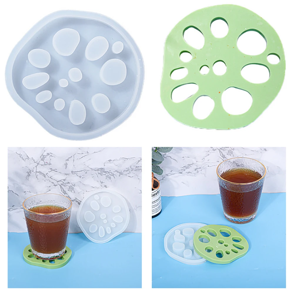 

1Pcs Lotus Root Coaster Silicone Mold UV Epoxy Resin Molds Died Flower Decorative Resin Molds DIY Jewelry Crafts Making Tool