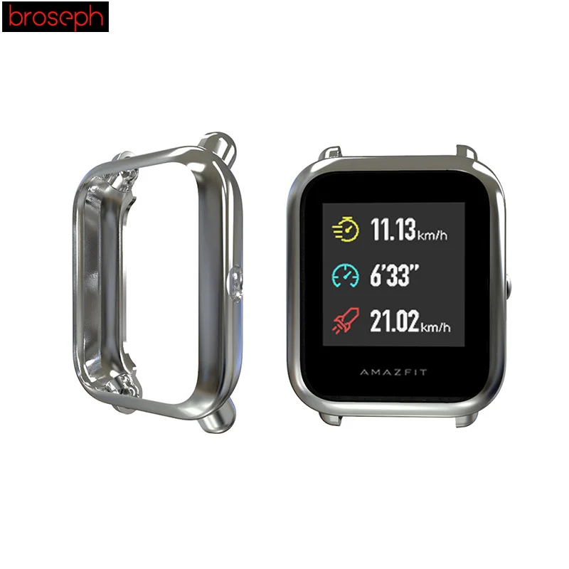 Мягкий ТПУ защитный чехол для Amazfit Bip защита экрана полный охват часы бампер Смарт часы аксессуары