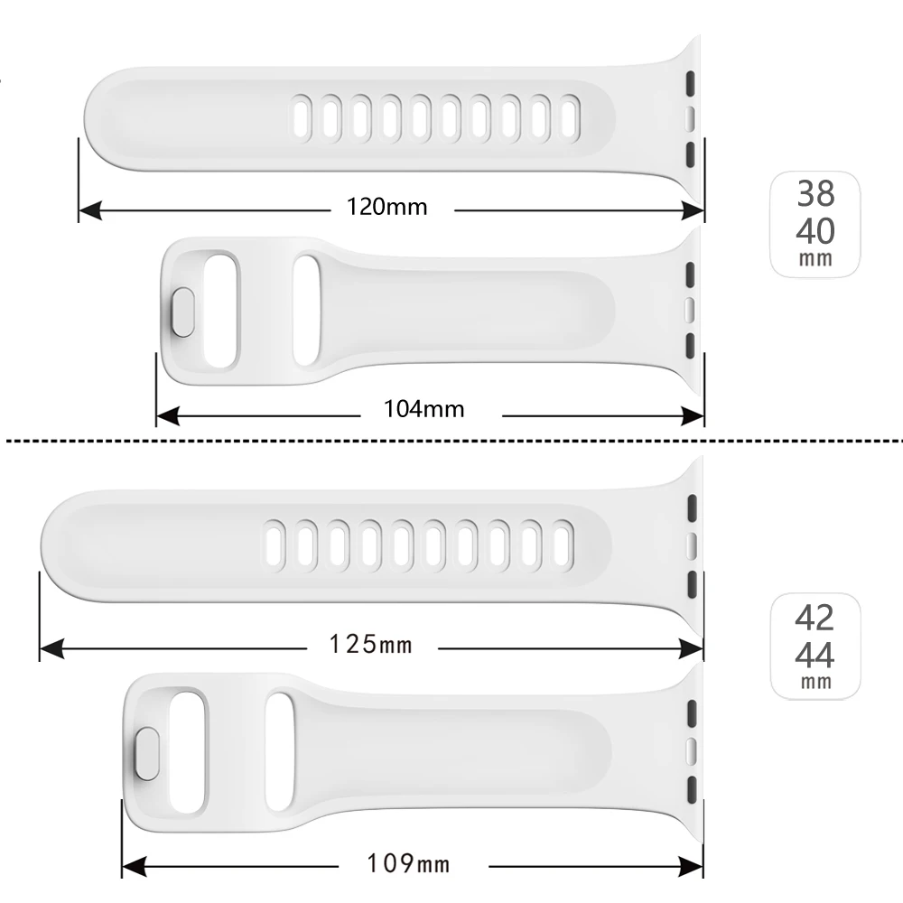 

for Apple Watch 1 2 3 4 5 6 SE Rubber Watchband