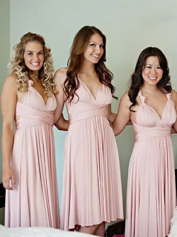 

SuperKimJo cheap prom dresses short pink chiffon a-line prom gown
