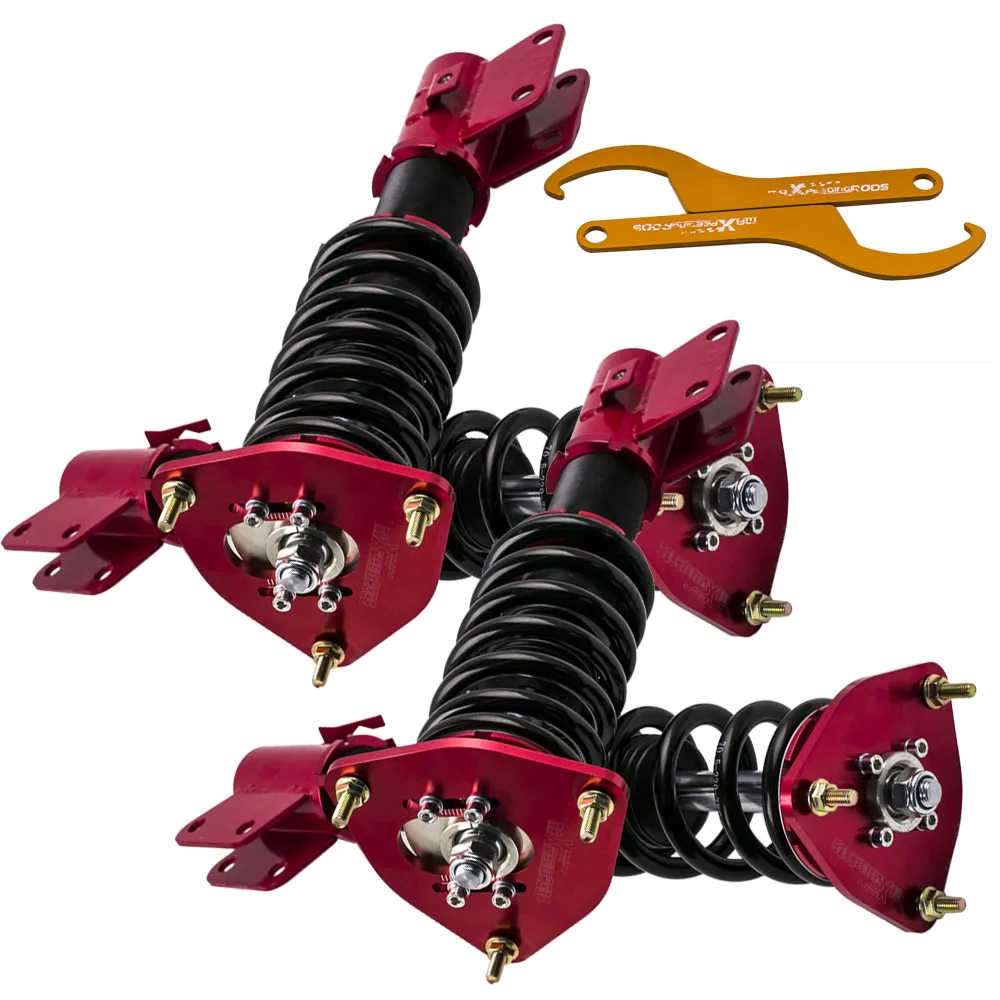 Coilover Suspension Coil Shock Struts For Subaru Impreza WRX STI GDB 02 07 for GDA Front &Rear Damper Force Mount top|Амортизаторы и