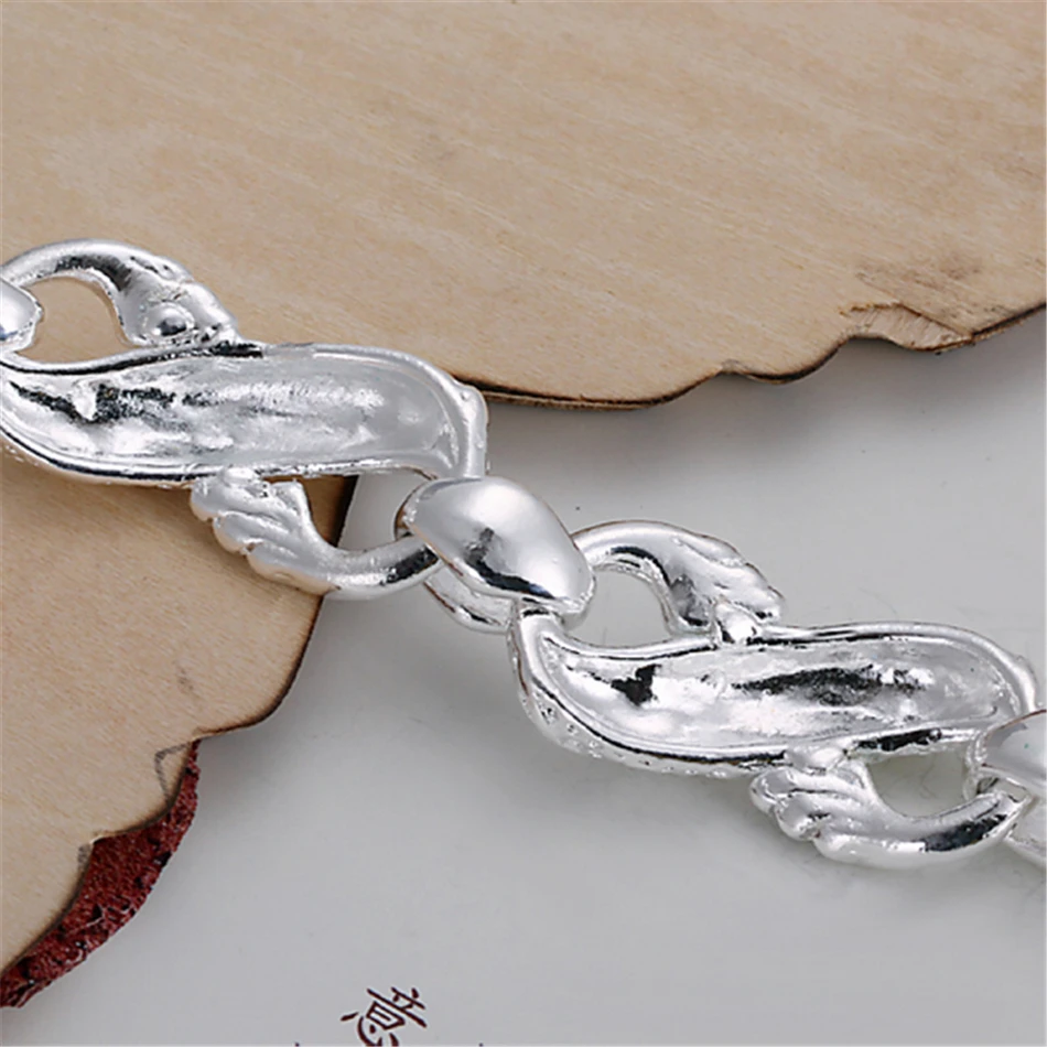New Arrival 925 Silver Color Bracelet Bangle Cuff Men And Women Dragon Bracelet 925 Silver Fine Jewelry Party Christmas Gift