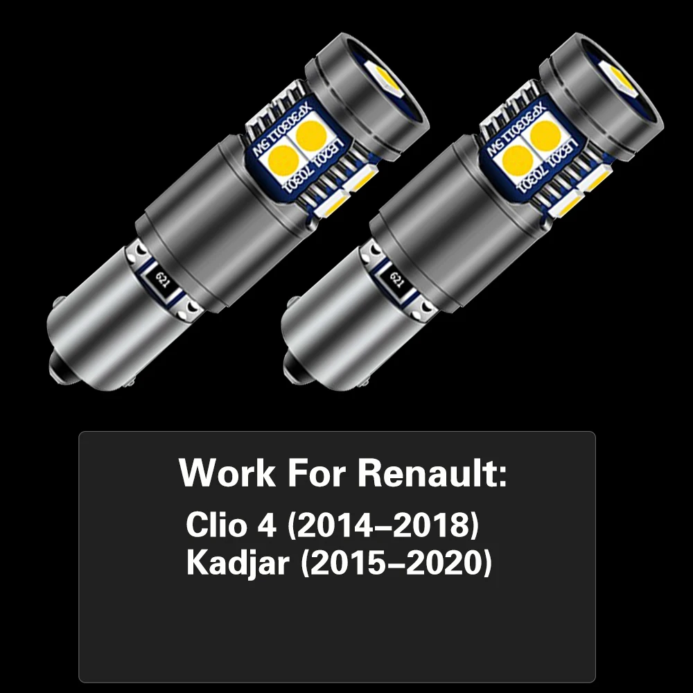 Светодиодная лампа задсветильник хода H21W BAY9S 64136 Canbus без ошибок для Renault Clio 4 2014-2018