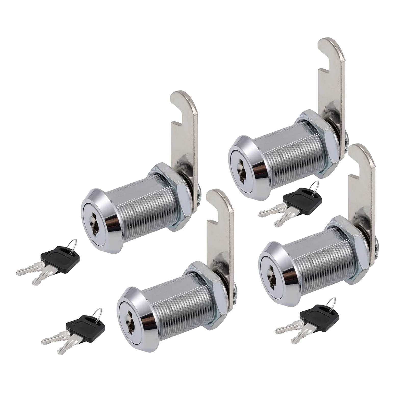 4 Pcs Drawer Locks with Keys Furniture Hardware Door Cabinet Lock for Office Desk Letter Box Cam 30mm | Обустройство дома
