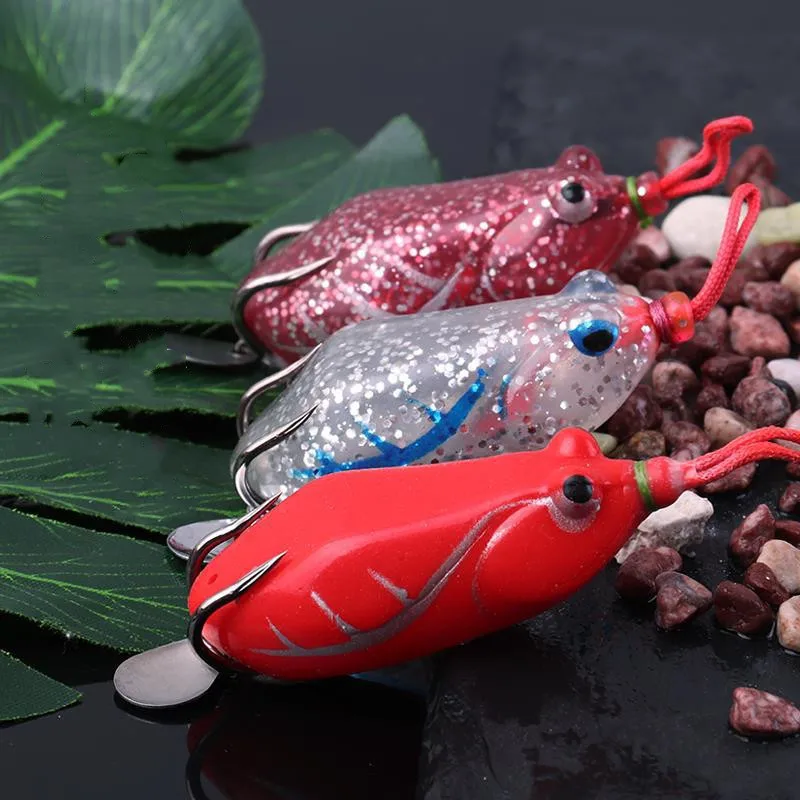 Рыболовная блесна в виде лягушки с Spinner ложки свободный змееголов 6 см 14g мягкие