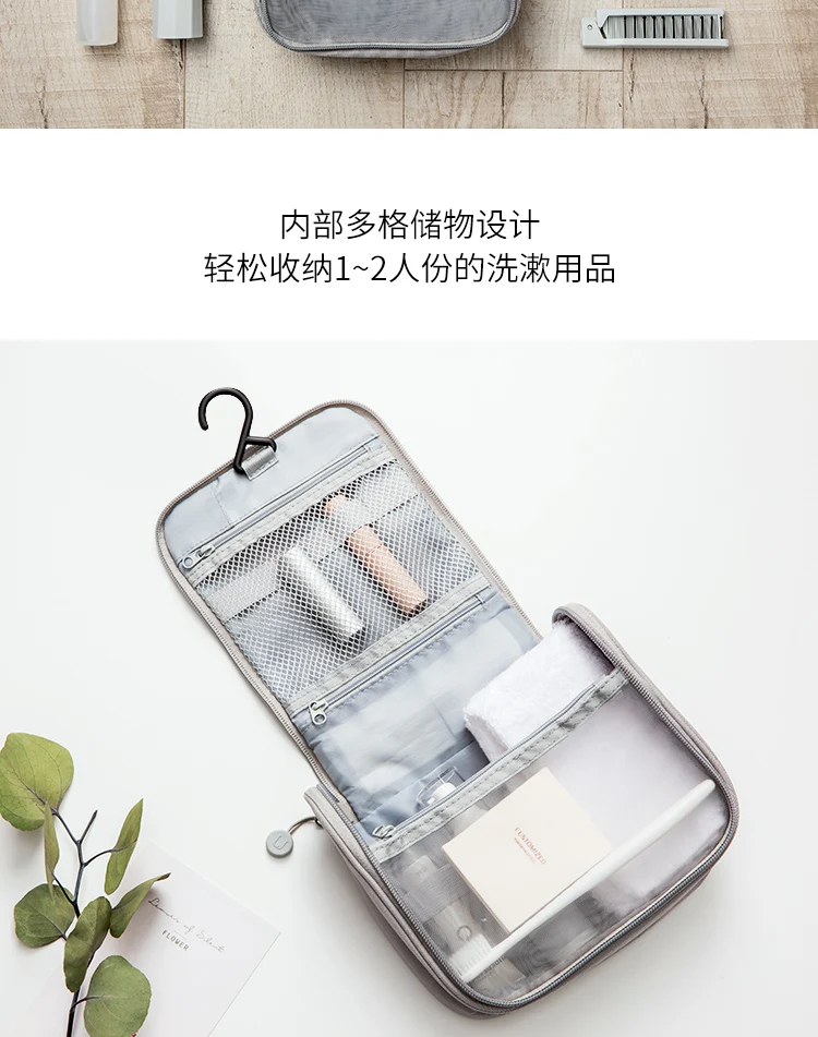 Новинка, Xiaomi Jordan& Judy, портативная косметичка для путешествий, сумка, висячая моющаяся сумка, нейтральная косметичка, органайзер, сумка для хранения