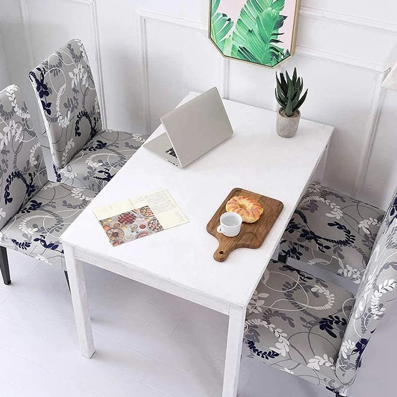 

NHBR Vine Pattern Kitchen Chair Covers Protector for Dining Room Hotel