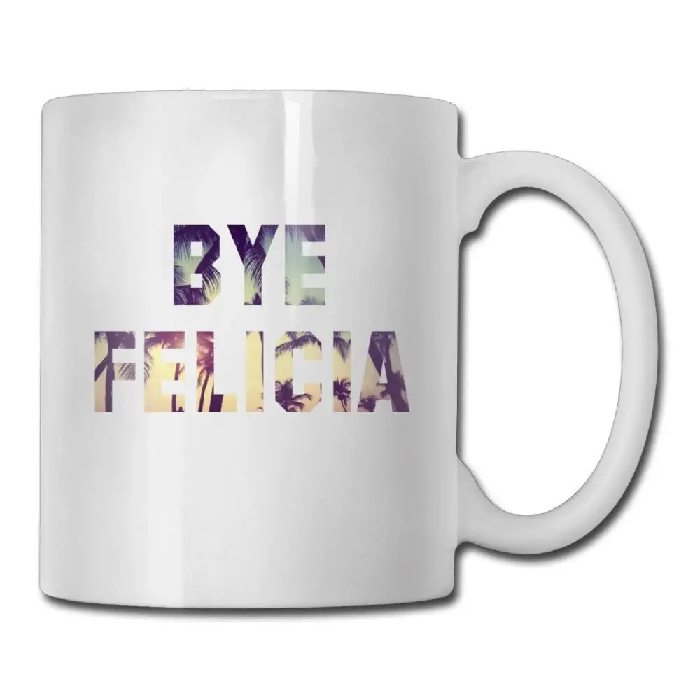 Белая кофейная керамическая кружка 11 унций Bye Felicia|Кружки| |