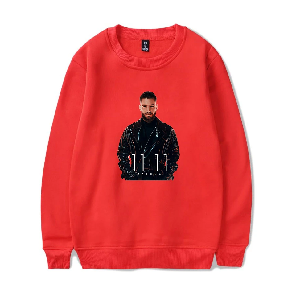 Горячая maluma монолитные толстовки для мужчин/женщин толстовки Harajuku maluma модные повседневные корейские поп осень зима