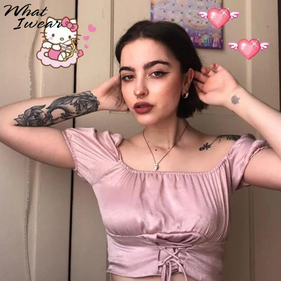 Женская облегающая футболка с вырезом лодочкой укороченный топ коротким рукавом