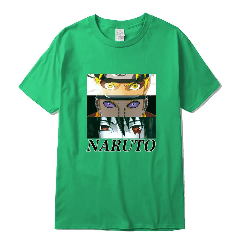 

XIN YI Men's T-shirt High Quality 100% Cotton Short Sleeve Naruto Anime t shirts tops Loose T-shirt cool tshirt male tee shirts