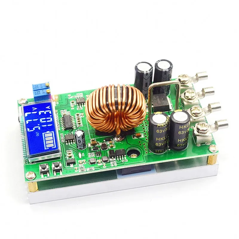 Potência Ajustável Step-down Módulo de Fonte de Alimentação Tensão Constante e Corrente Tela Lcd Novo 20a dc de Alta Fonte de alimentação de comutação