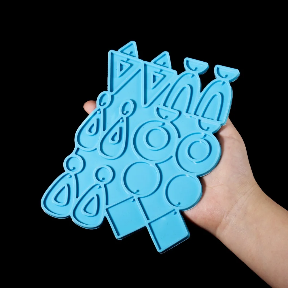 

1Set Earrings Silicone Mold Necklace Earring Pendant Resin Molds Drop Dangle Resin Earring Mold Jewelry Making Tools