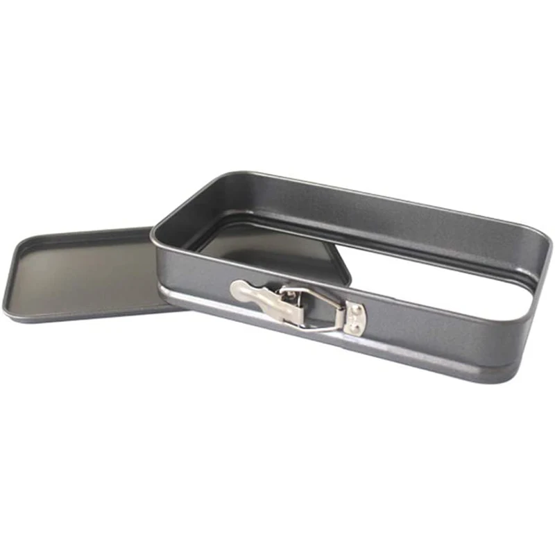

3PCS Cake Pan Non-Stick with Quick Release Clips and Texture Bottoms (Heart + Square + Round)