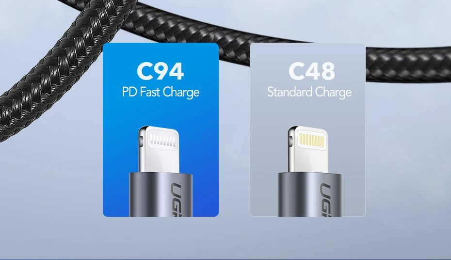 Ugreen apple MFI сертифицированный usb c к lightning зарядный кабель для iPhone xs max xr 8 7 6s plus 5 ipad быстрое зарядное устройство pd кабель короткий