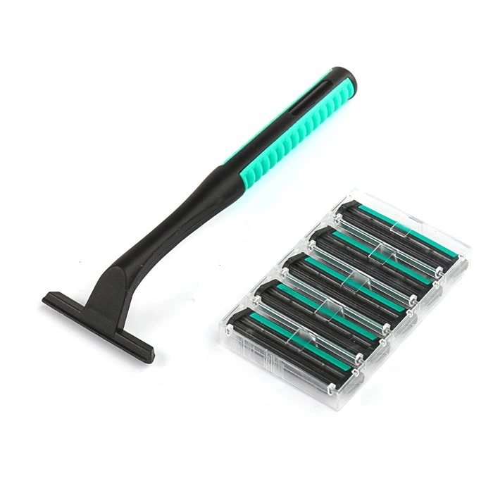 Станок для бритья c 5 сменными кассетами LuazON и 2 лезвиями с увлажняющей