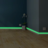 luminous band baseboard wall sticker living room bedroom eco friendly home decoration decal glow in the dark diy strip stickers
