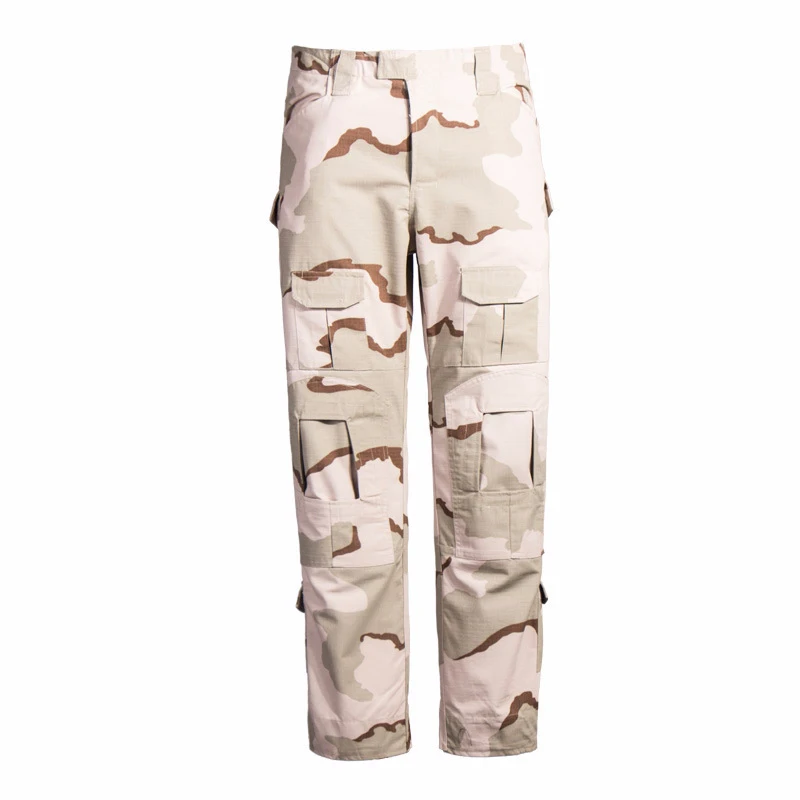 Desert Camo Мужские тактические брюки для страйкбола, военные длинные брюки BDU - Цвет: Desert Camo
