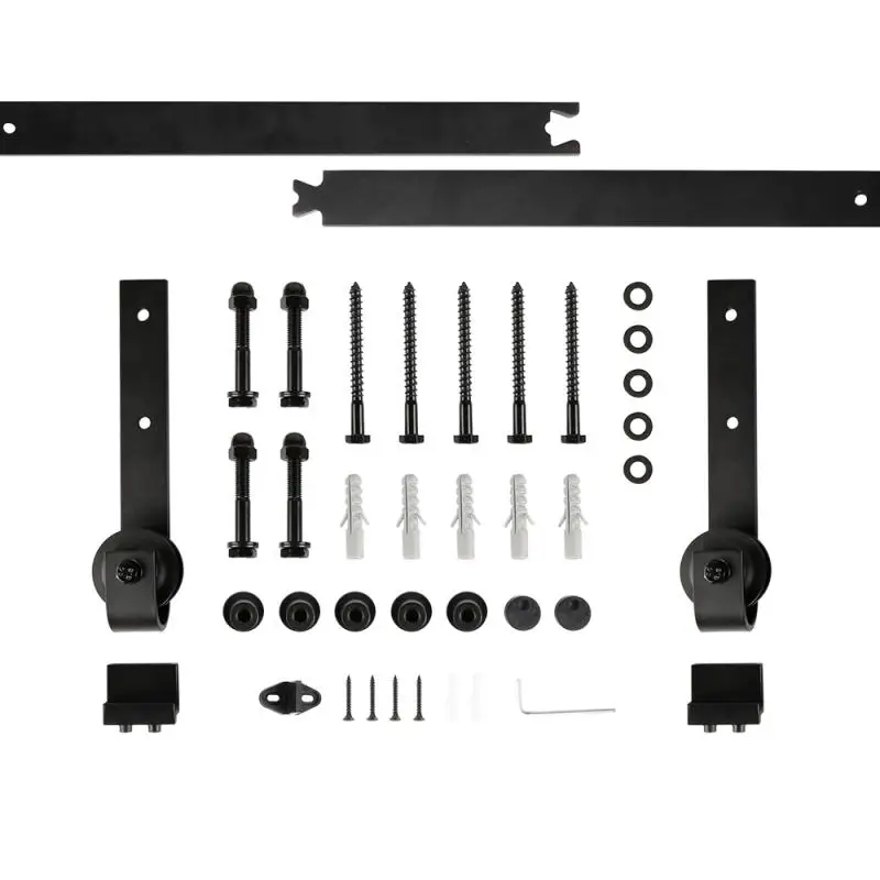 

Hardware Sliding Door Barn Track Hardware Wood Barn Door Rail Hardware Sliding Door Track Kit Barn Door System Slide Kit HWC