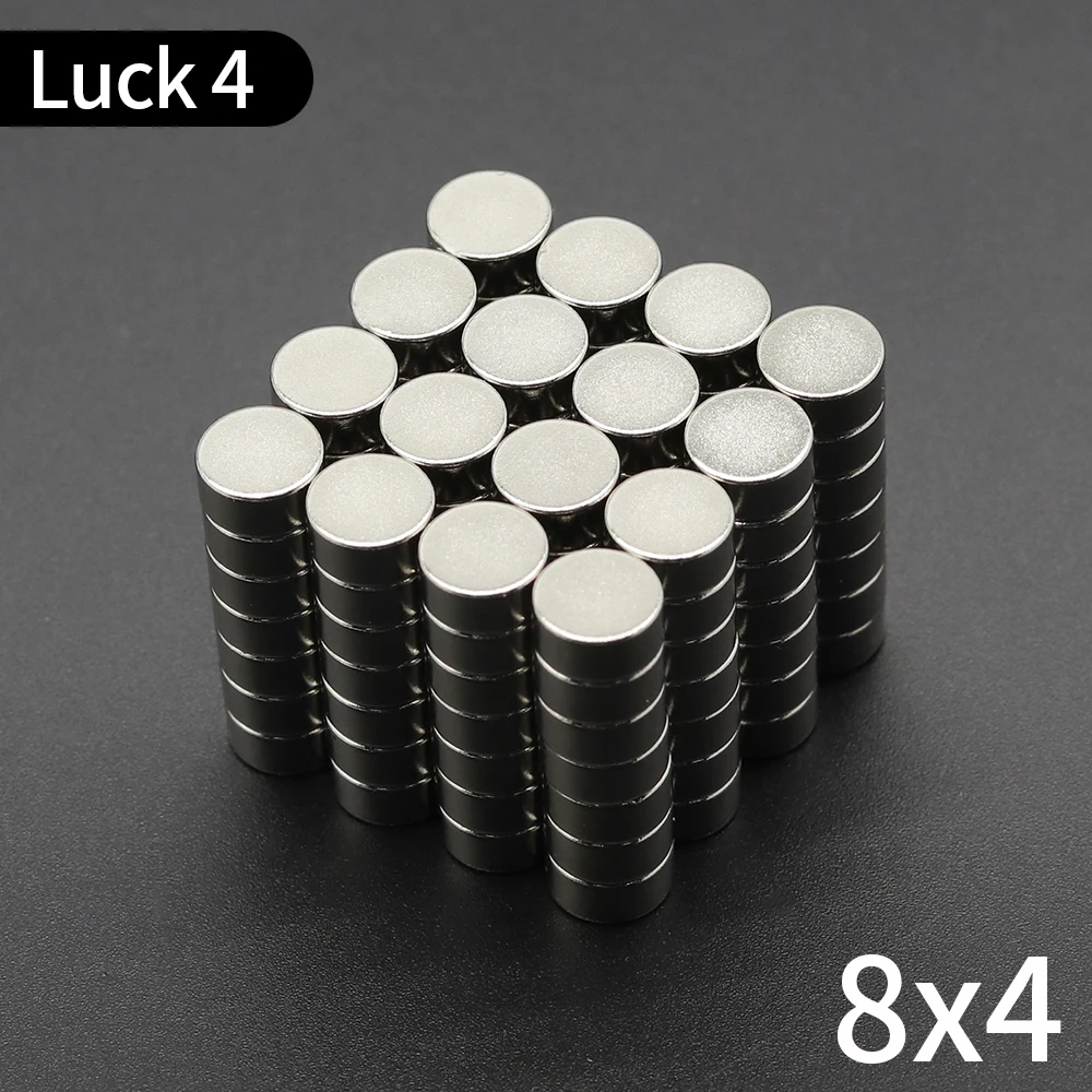

Round Magnet 8x4mm Neodymium Magnet N35 Permanent NdFeB Super Strong Powerful Magnets for Search Create DIY