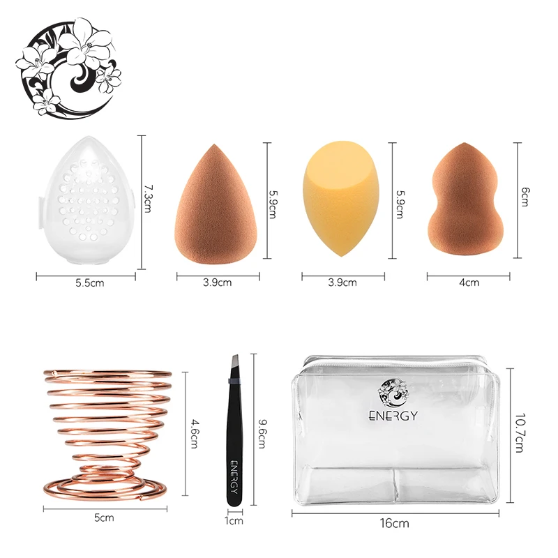 Энергетический бренд Профессиональная силиконовая щетка для чистки яйцо Макияж