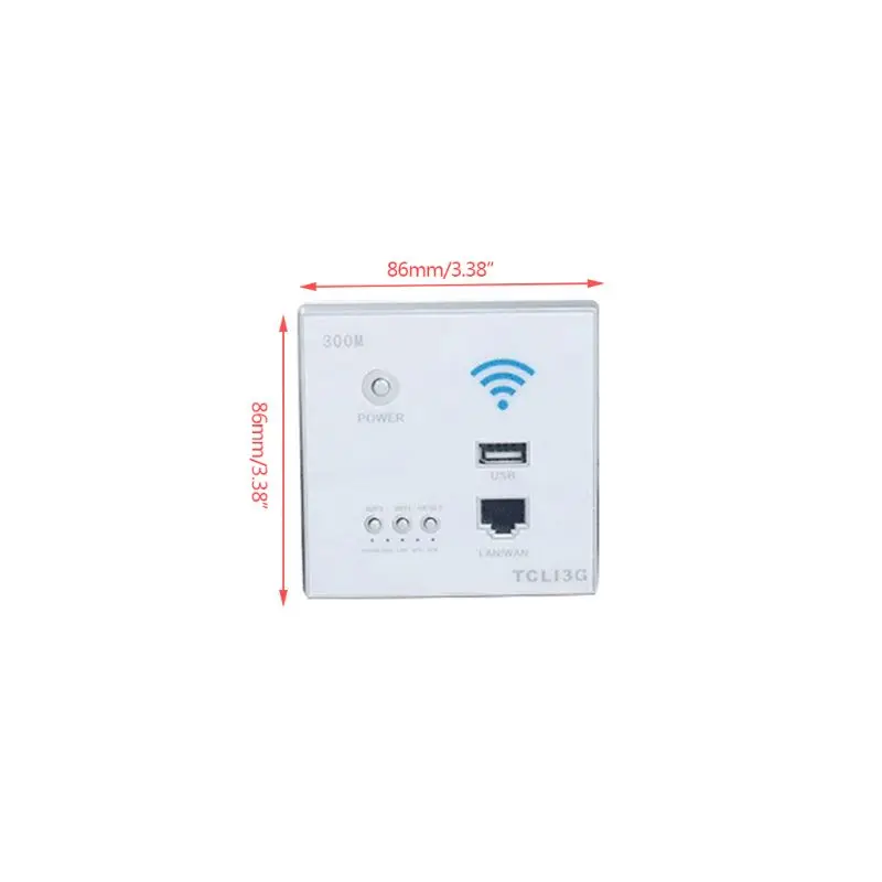 

Bcsongben 300Mbps 220V power AP Relay Smart Wireless WIFI repeater extender Wall Embedded 2.4Ghz Router Panel usb socket rj45
