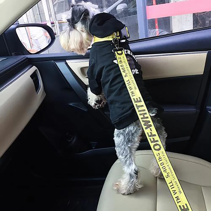 Модный белый автомобильный ремень безопасности для домашних питомцев с зажимом