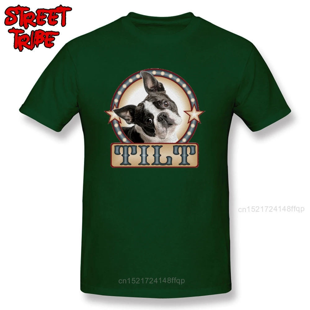 Head Tilt T-shirt Lovely Men T Shirt Shepherd dog Print Tshirt Custom 3D Thanksgiving Day Gift Top Tees Swag Streetwear Pit Bull | Мужская