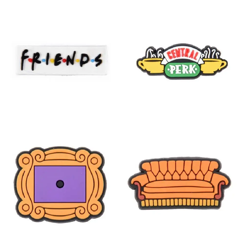 New Custom 1 Pcs PVC Croc Shoe Charms Mexico Roasted Corn Snack Wristband Accessories FRIENDS Central Park Shoes Decorations