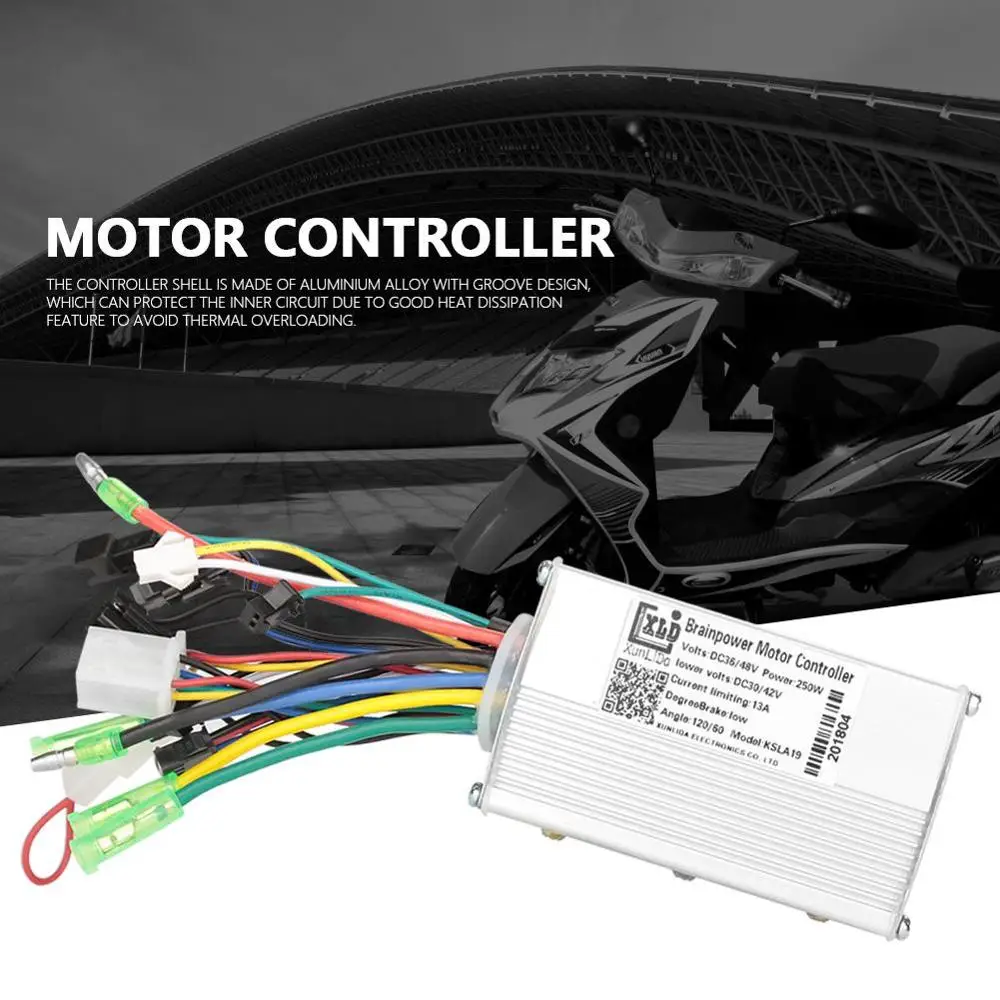 

Brushless Electric Bicycle Motor Controller 36/48V 250/350W Accessory Part for Electric Bicycle Scooter E-bike