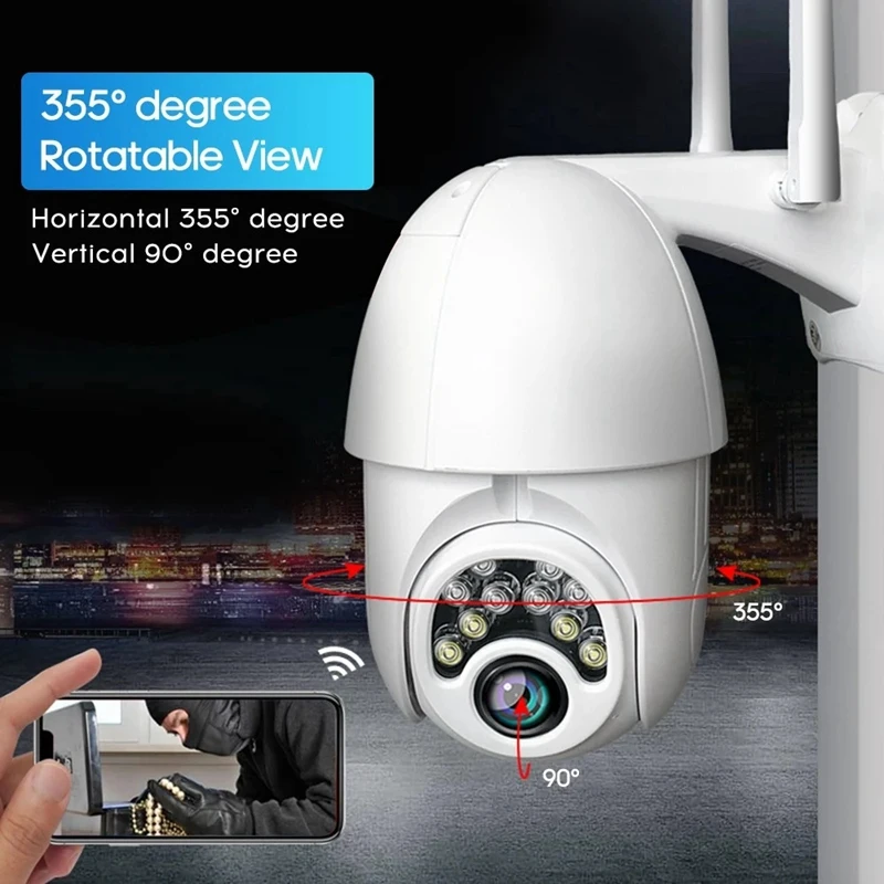 1080P IP камера Onvif Wi-Fi CCTV IR наружного видеонаблюдения NetCam Camara внешняя TF карта аудио и