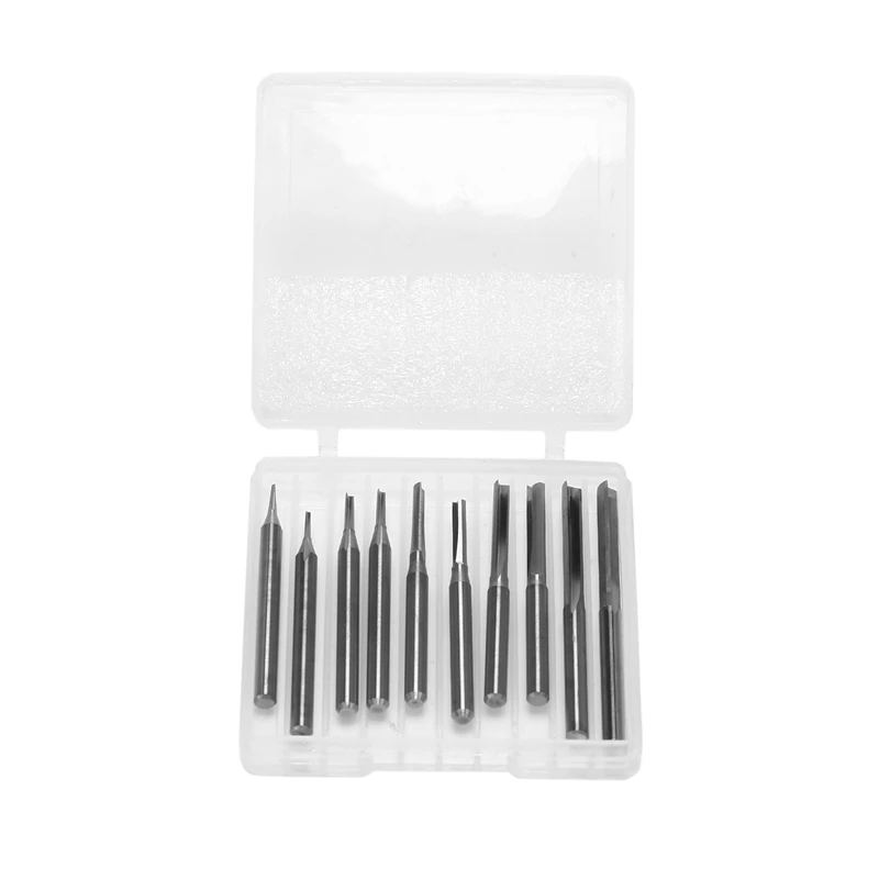 Прямая фреза с 2 канавками Концевая хвостовиком 3 175 для твердой древесины акрила