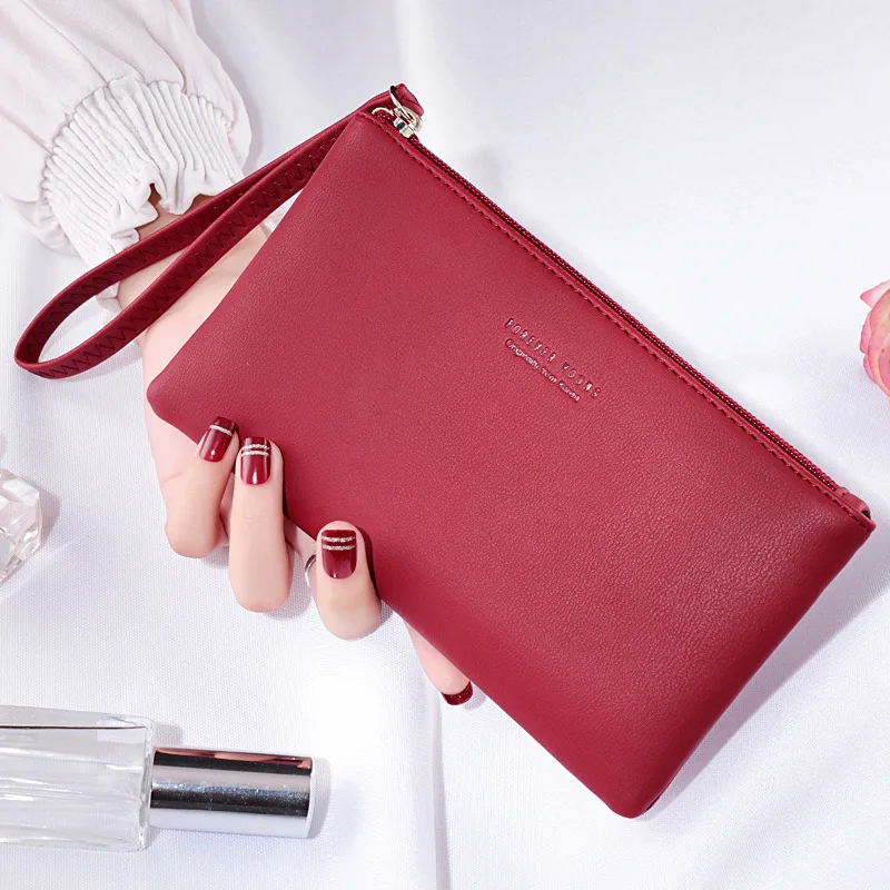 

Ladies Mini Mobile Phone Pocket Zipper Wallet Ladies Long Hand Holding Coin Purse Card Holder Money Bag