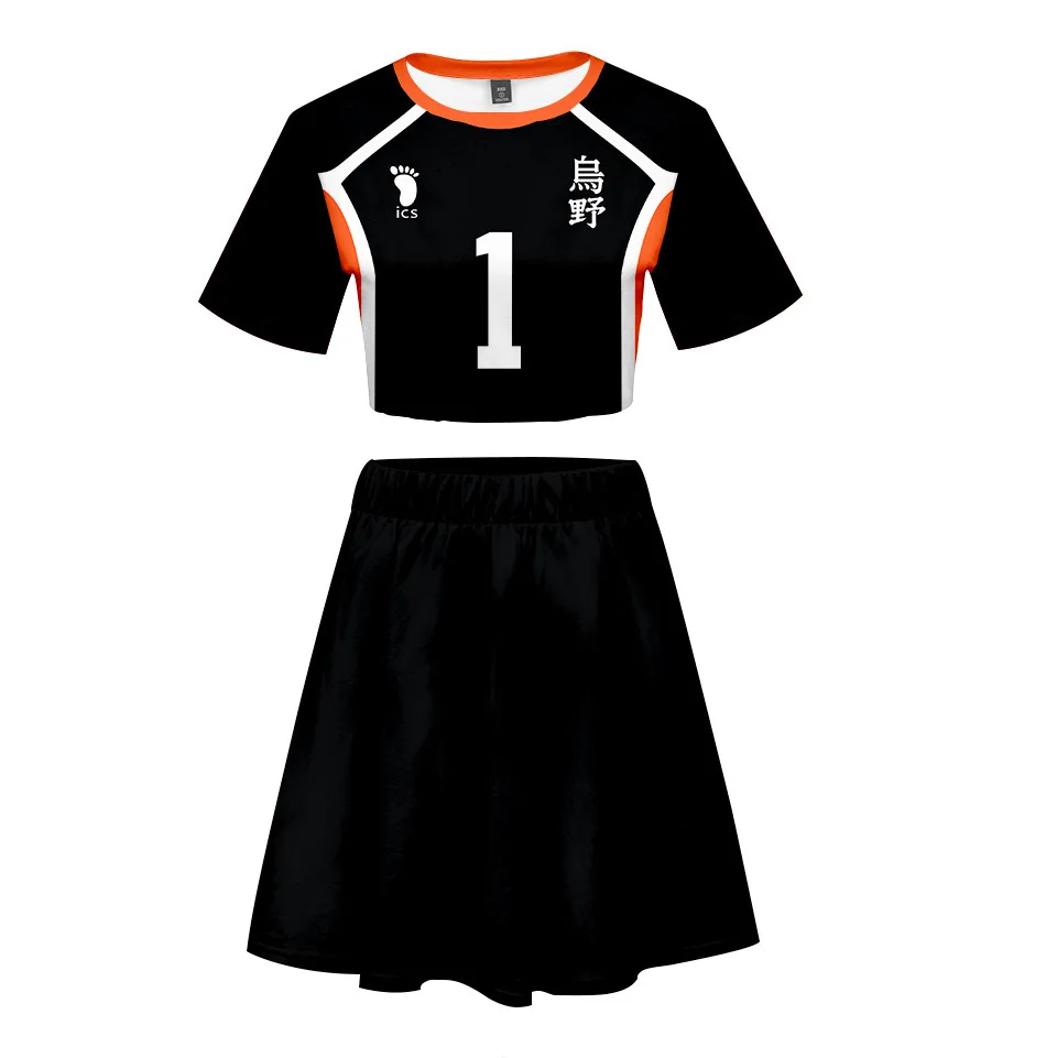 Женская спортивная одежда Karasuno для старшей школы волейбольный клуб Hinata Shyouyou