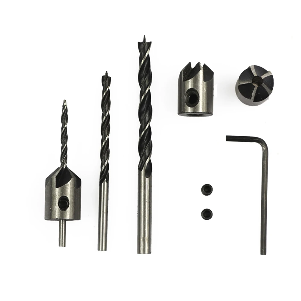 3 мм-10 мм набор сверл из быстрорежущей стали с зенкером развертка для