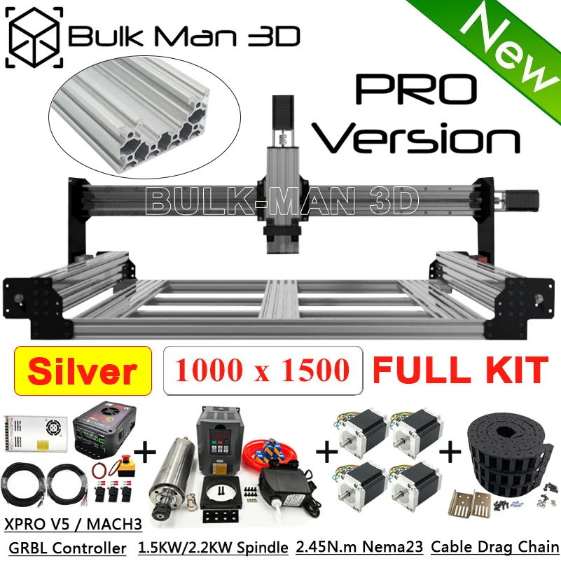 1015 серебро QueenBee PRO CNC машина полный комплект линейные рельсы обновления 4 оси