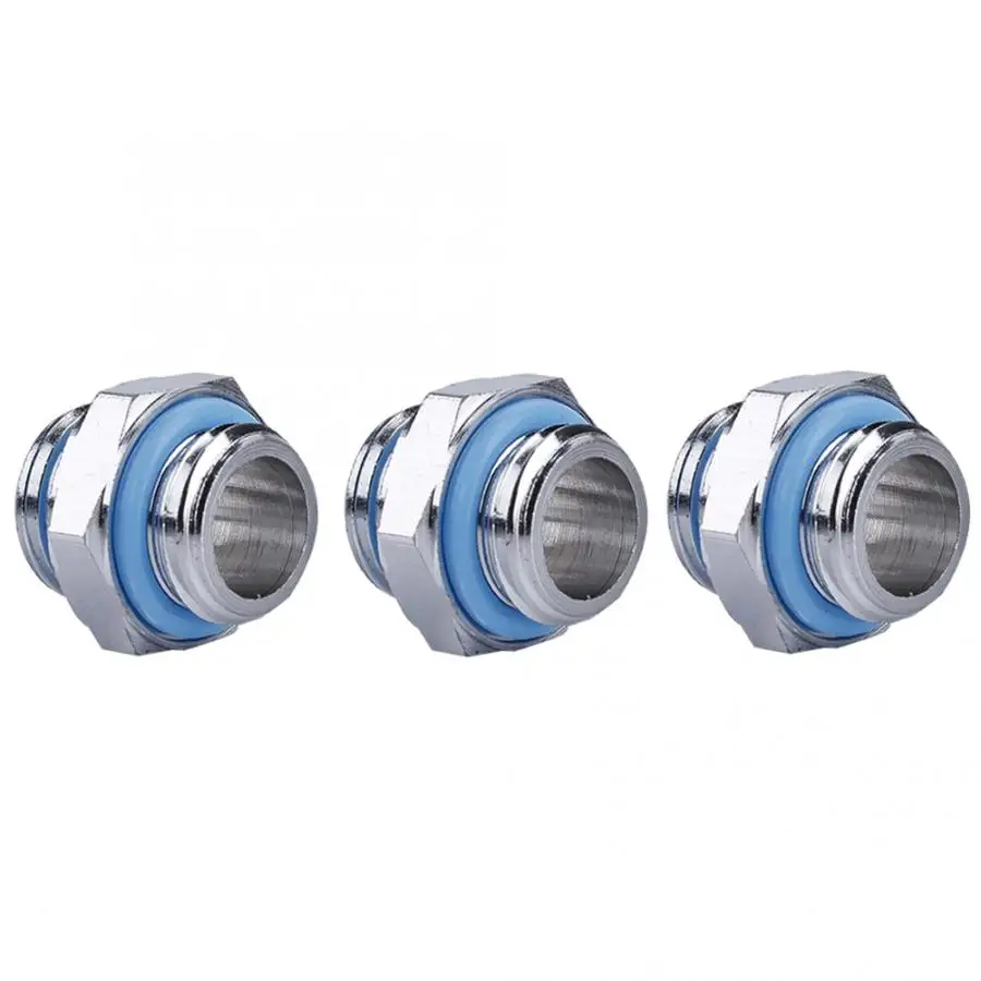 3 шт. внешний шестигранный трубный соединитель G1/4 для ПК фитинг системы водяного