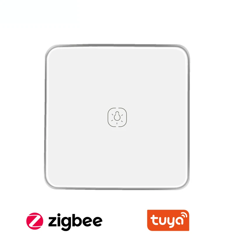 Умный переключатель Tuya Zigbee без нейтральной линии ЕС 220 В 1 2 3 банды с металлической