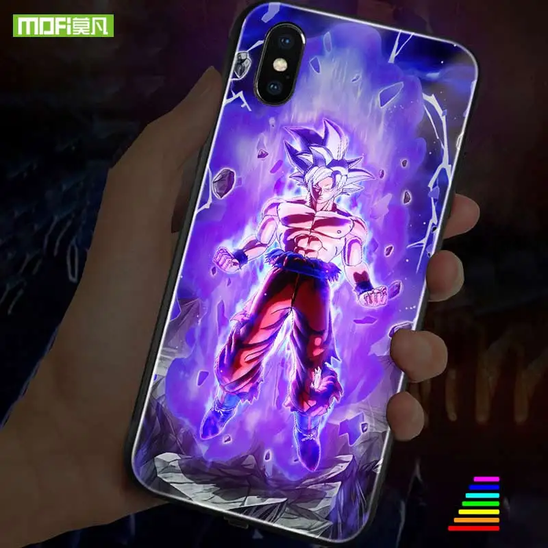 X-it Smart Led светящийся чехол для телефона iPhone XR XS MAX с рисунком Dragon Ball стеклянный |