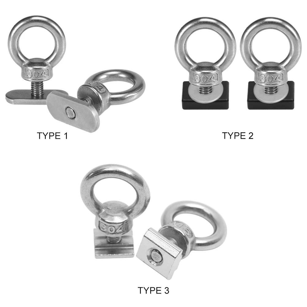 

2PCS Kayak Track Mount Tie Down Eyelet for Bungee Cord Rope Rowing Boat Kayak Inflatable Boat Kayak Accessories