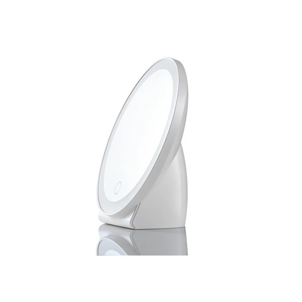 

LED Lighted Make-up Mirror USB Rechargeable Dimmable Touch Screen Cosmetic Mirror for Household)