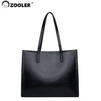 zooler winter genuine leather bags large capacity ladies soft cow leather shoulder bag vintage women tote black designed sc509