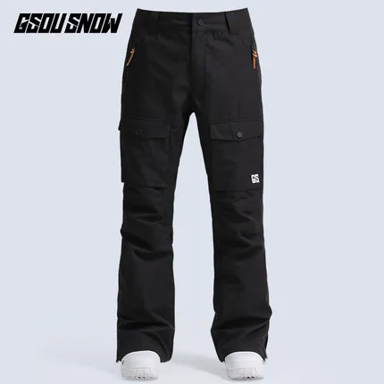 GSOU SNOW Men Ski Pant Snowboard Trouser Winter Windproof Waterproof Outdoor Sport Wear Pocket Style Super Warm Skiing | Спорт и