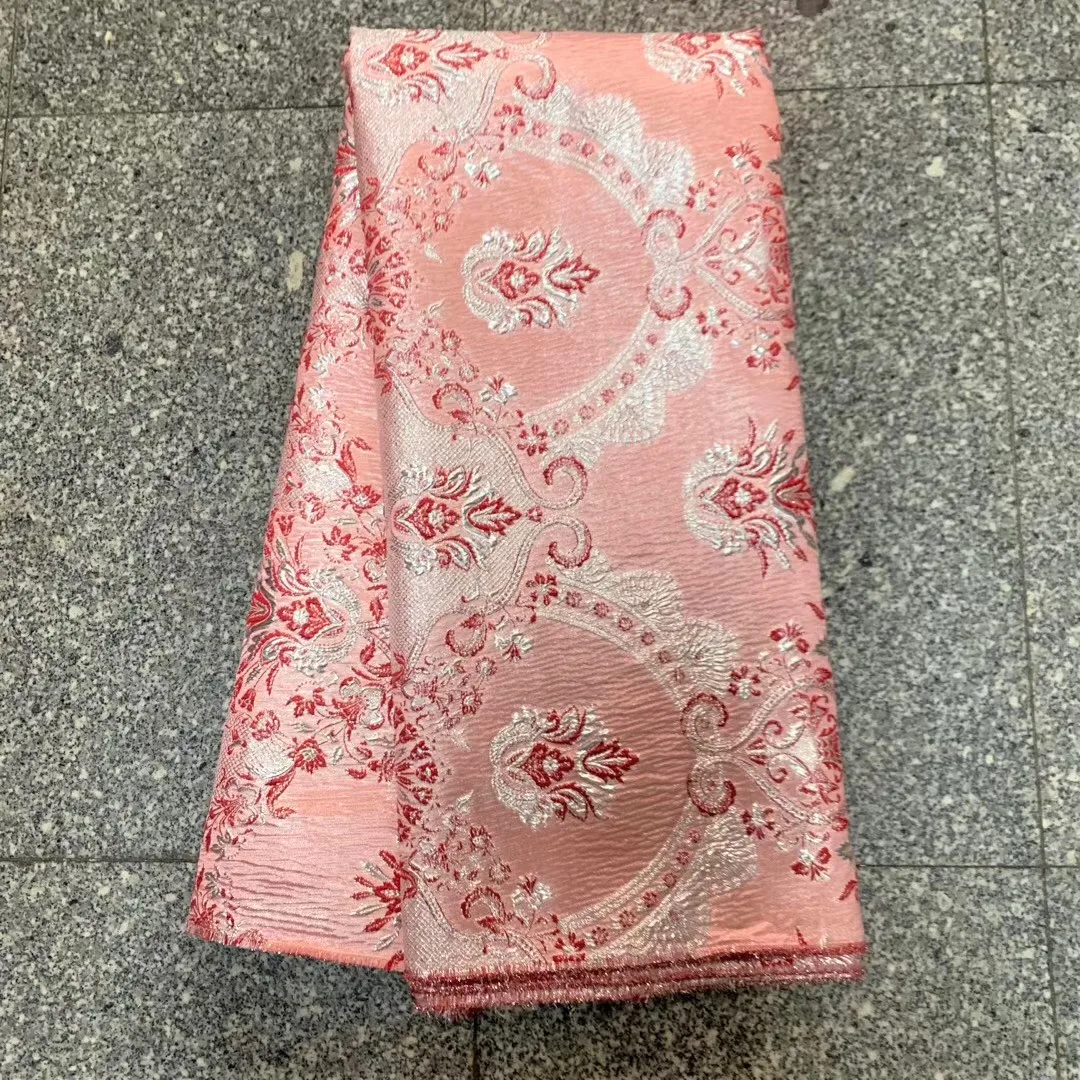 Новейшая кружевная ткань из парчи красивая африканская жаккардовая нигерийская