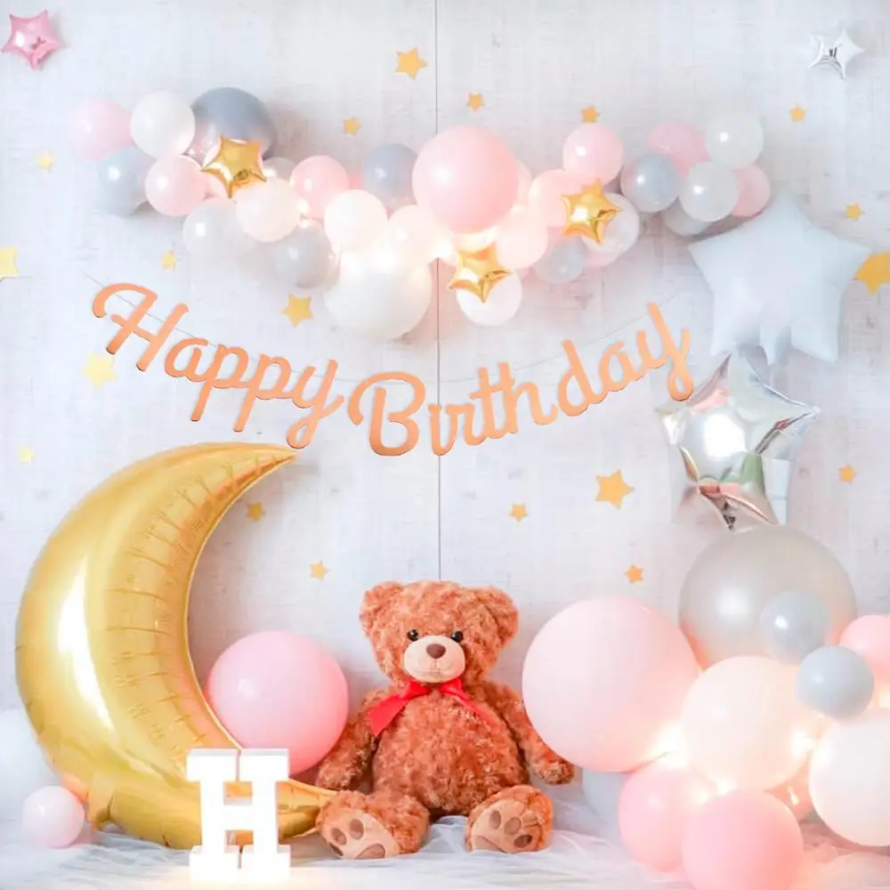 PATIMATE с днем рождения баннер для вечеринки в честь Дня Рождения украшение детей 1 й