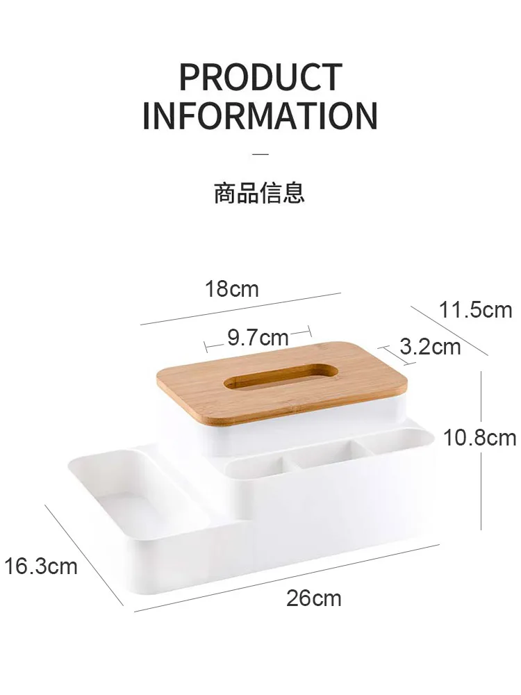 

Wooden Cover Black Tissue Box Acrylic Creative Rolling Reusable Tissue Paper Box Napkin Cajas Decorativas Kitchen Items EA60ZJ