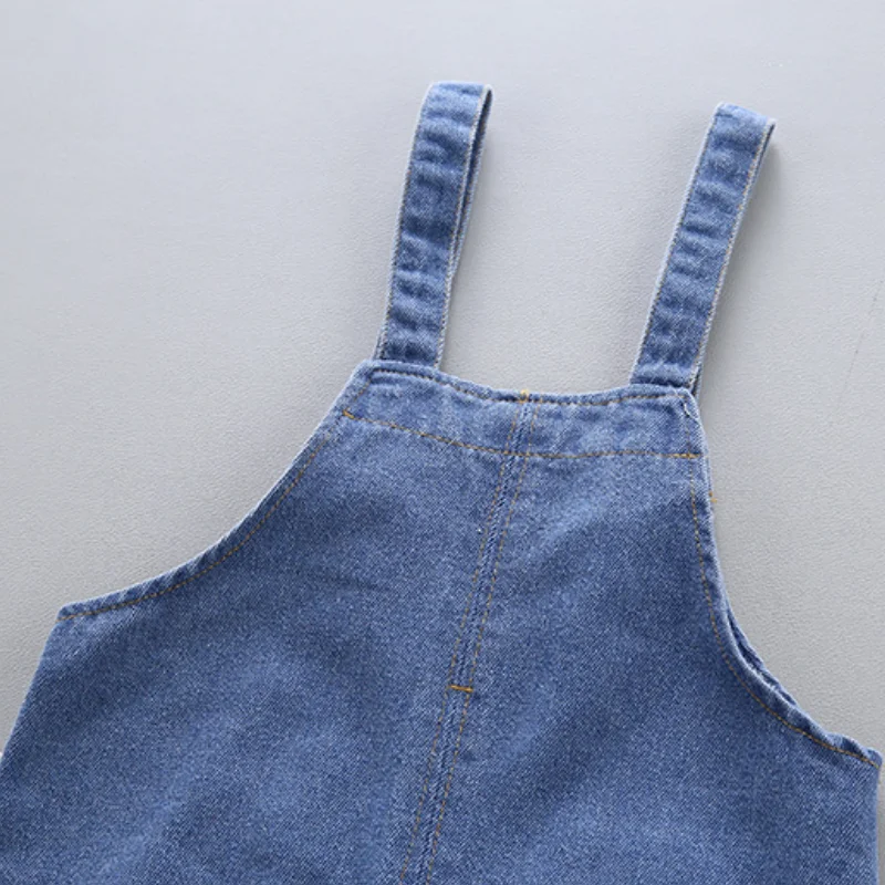 Toddler baby Overalls Pants Trousers Pocket Infant Denim Jumpsuit Bebe Girl Boys Jeans Pants Toddler Dungaree Clothes 1-3 Years