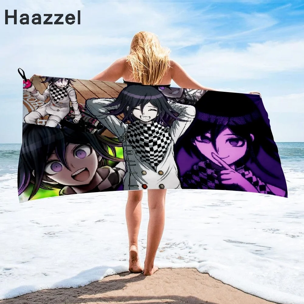 Danganronpa V3 Kokichi Oma Quicky-dry Microfiber Bath Towel beach towel printed long skirt wrapped bikini sunscreen blanket | Спорт и