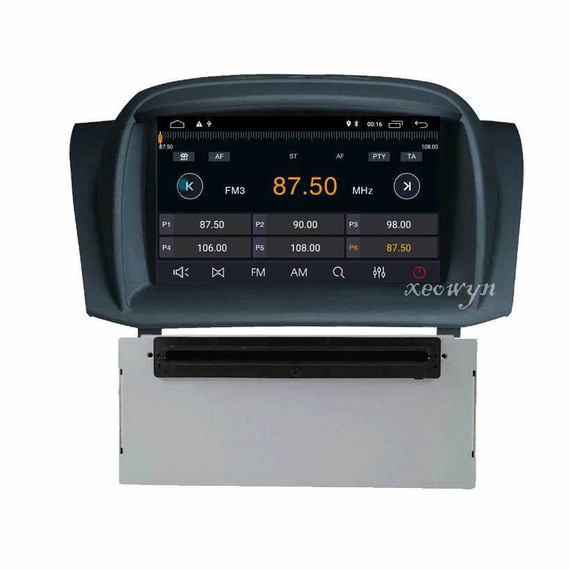 Четырехъядерный автомобильный DVD плеер android 10 GPS для Ford Fiesta 2009 2010 2012 2013 2014 2015 2016