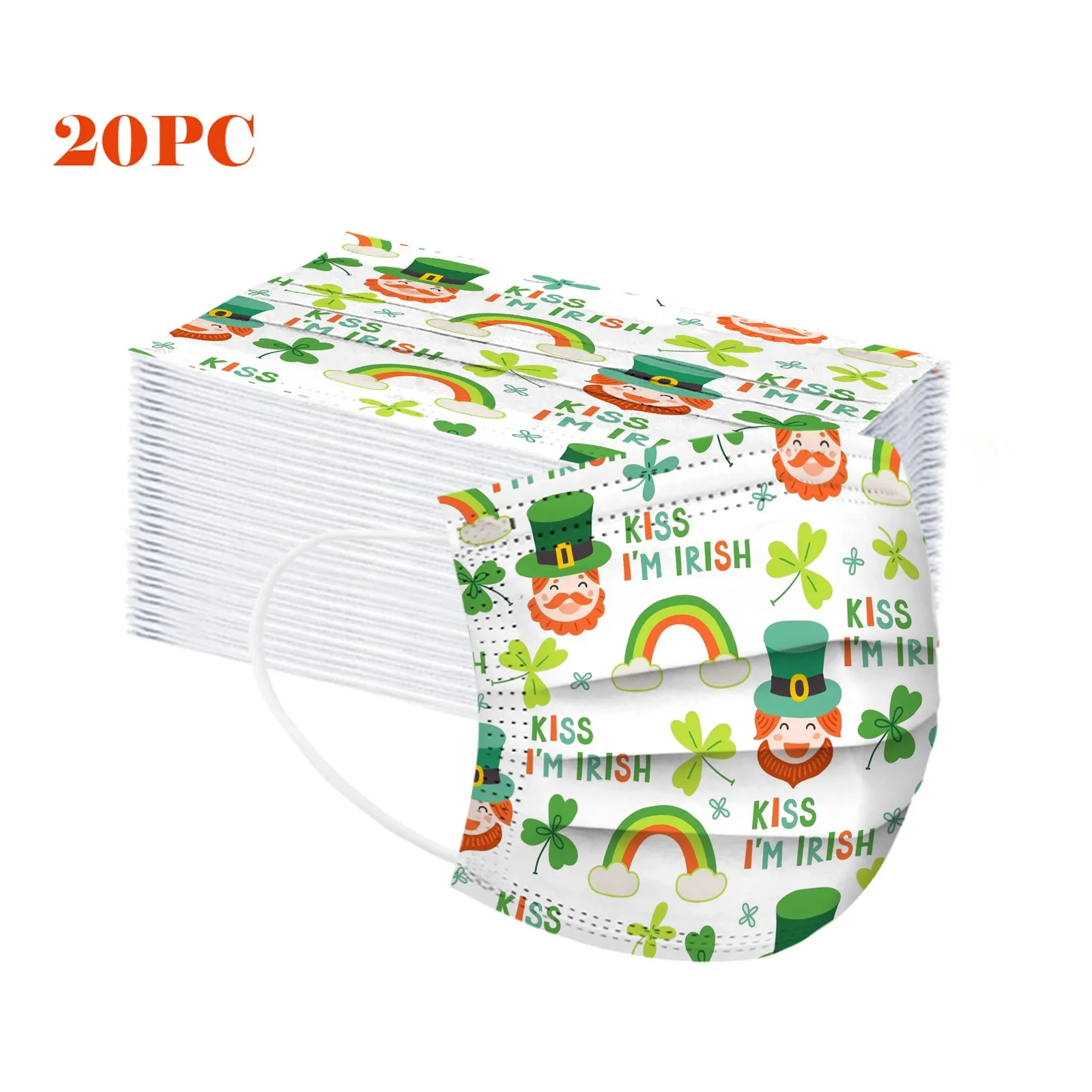 

30/50/100pcs Face Mask Easter Kid Cartoon Printed Disposable Face Maske Kids Unisex Fashion Face Masks Mascarillas